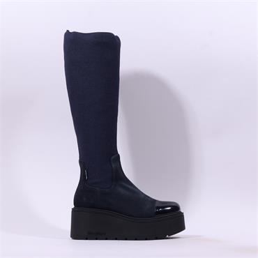 Marco Moreo Vale Stretch Knee High - Navy Suede
